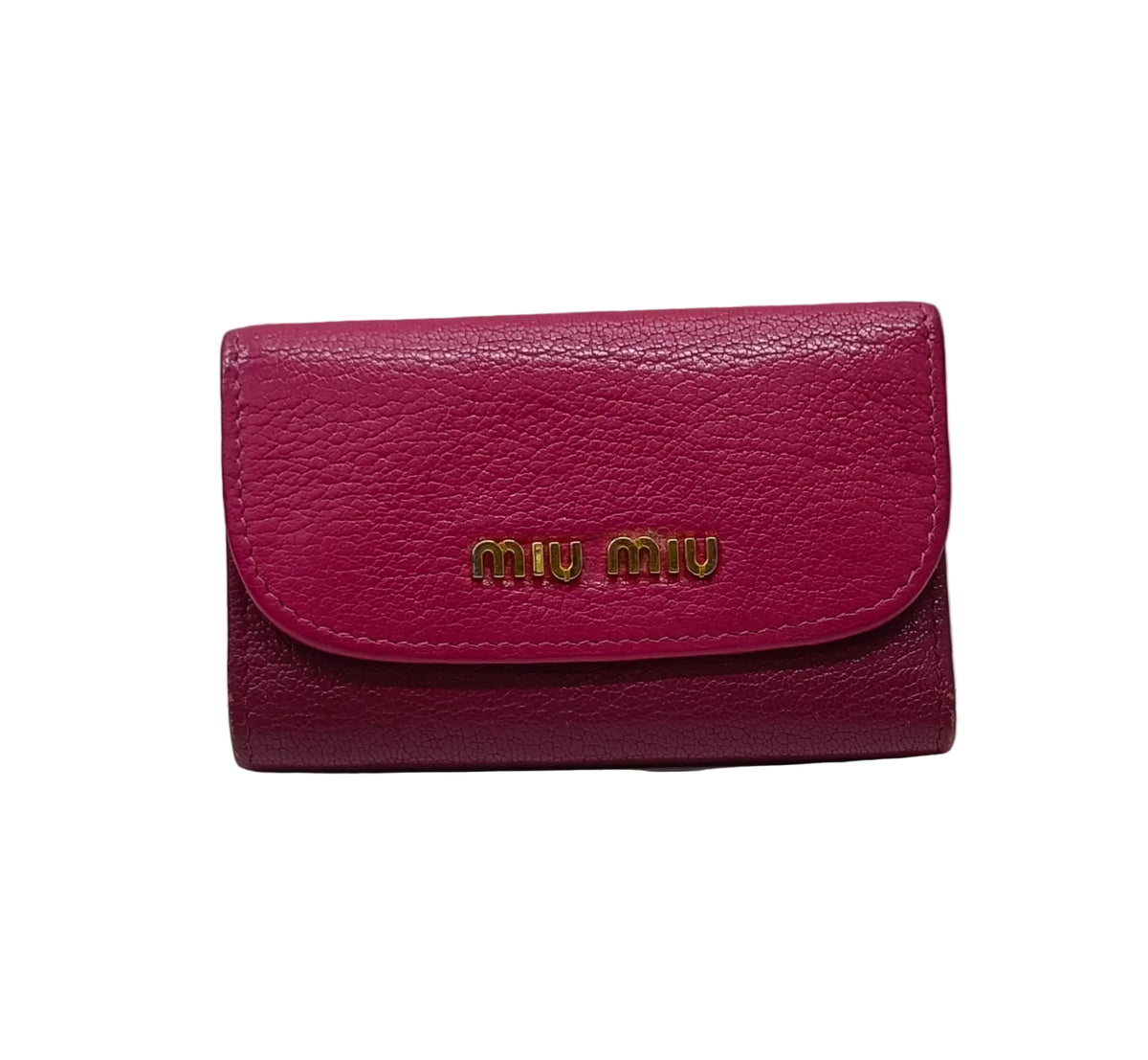 Miu Miu Key Case-Pink Leather Main image