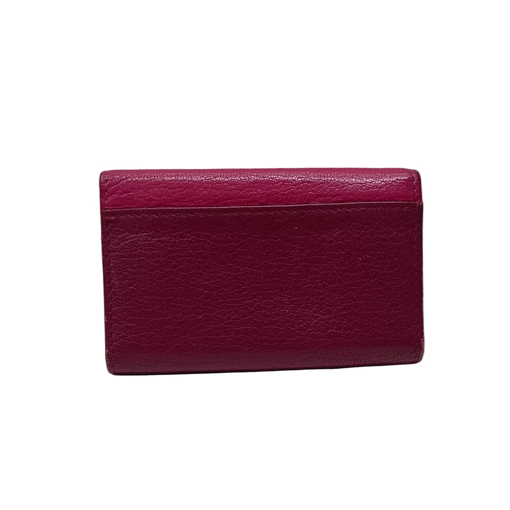 Miu Miu Key Case-Pink Leather