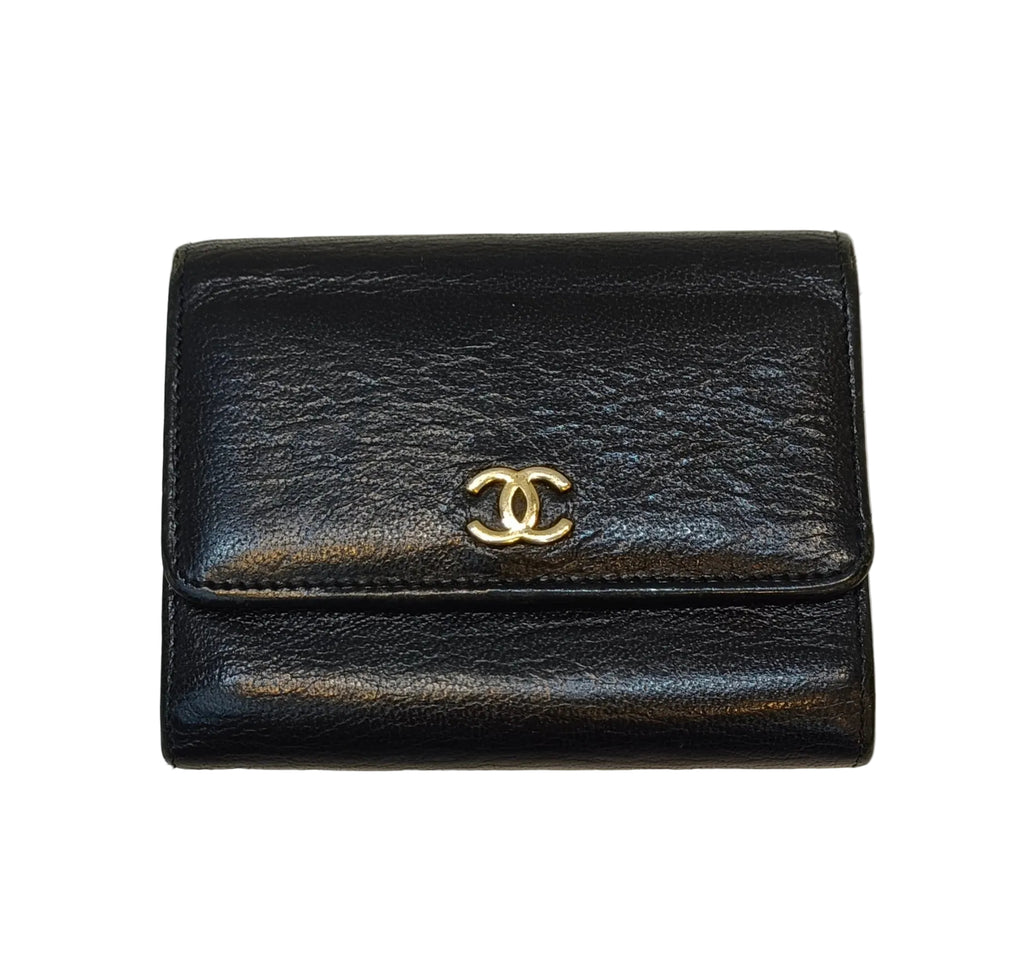 Chanel Wallet-Leather Black