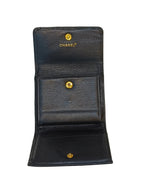 Chanel Wallet-Leather Black