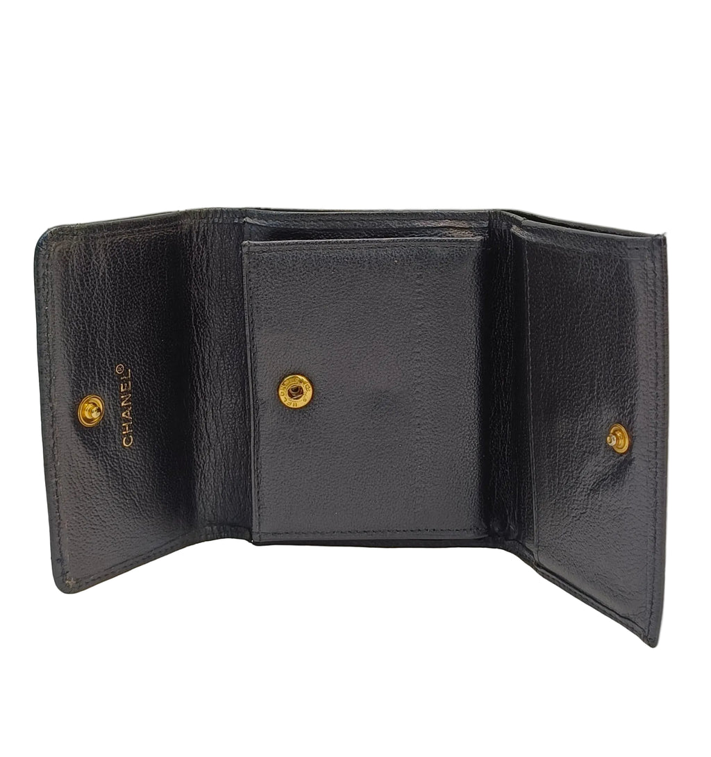 Chanel Wallet-Leather Black