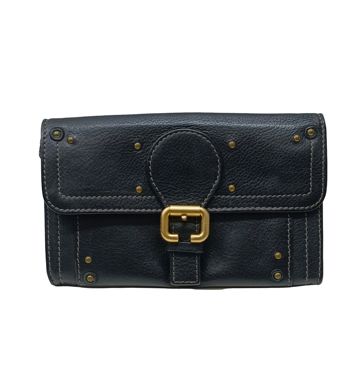 Chloe Paddington Wallet-Black Leather
