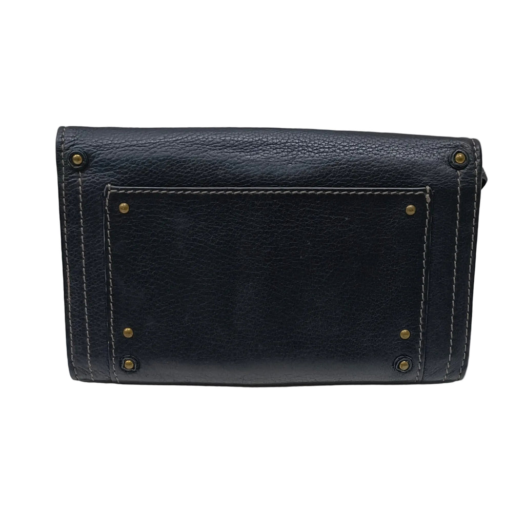 Chloe Paddington Wallet-Black Leather