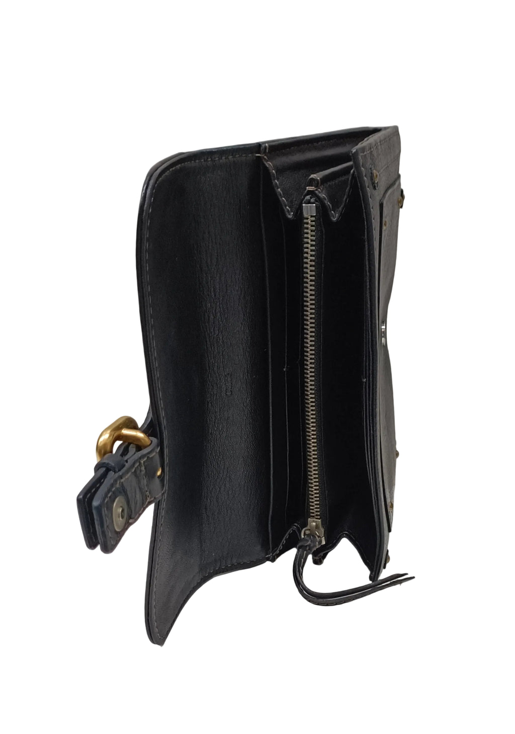 Chloe Paddington Wallet-Black Leather