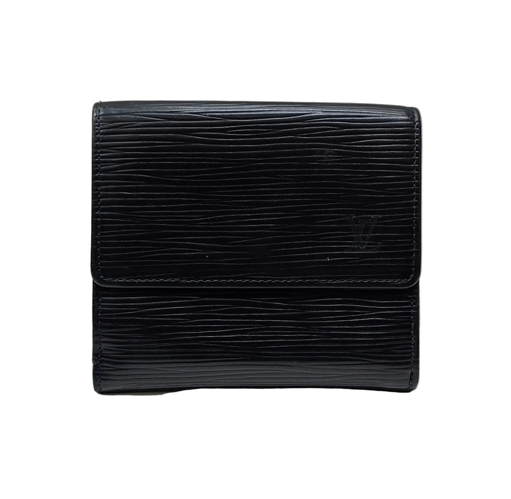 Louis Vuitton Wallet-Black EPI Leather