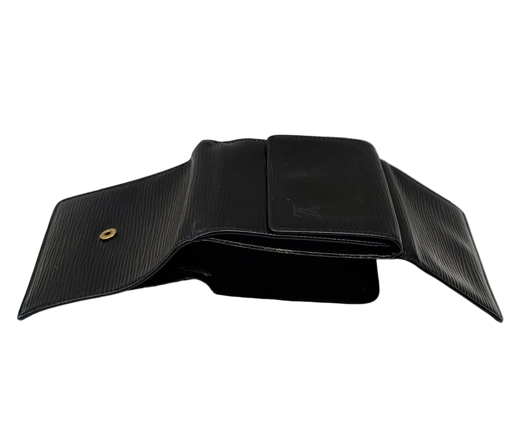 Louis Vuitton Wallet-Black EPI Leather