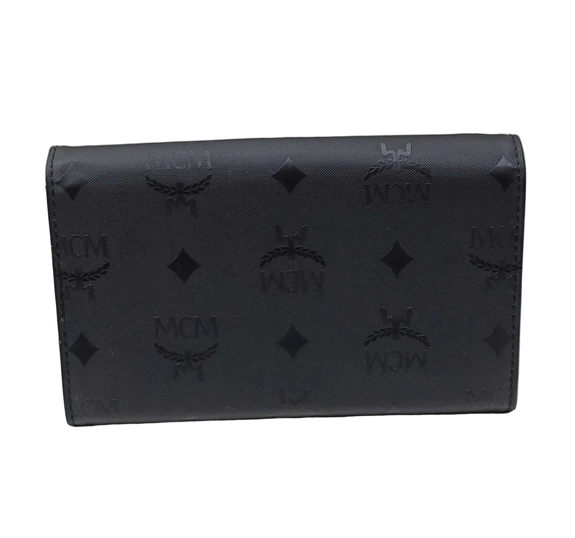 MCM Wallet-Black Visetos Leather Secondary image
