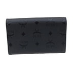 MCM Wallet-Black Visetos Leather