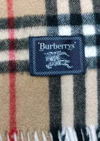 Burberry Shawl-Cotton Brown-Black-Red