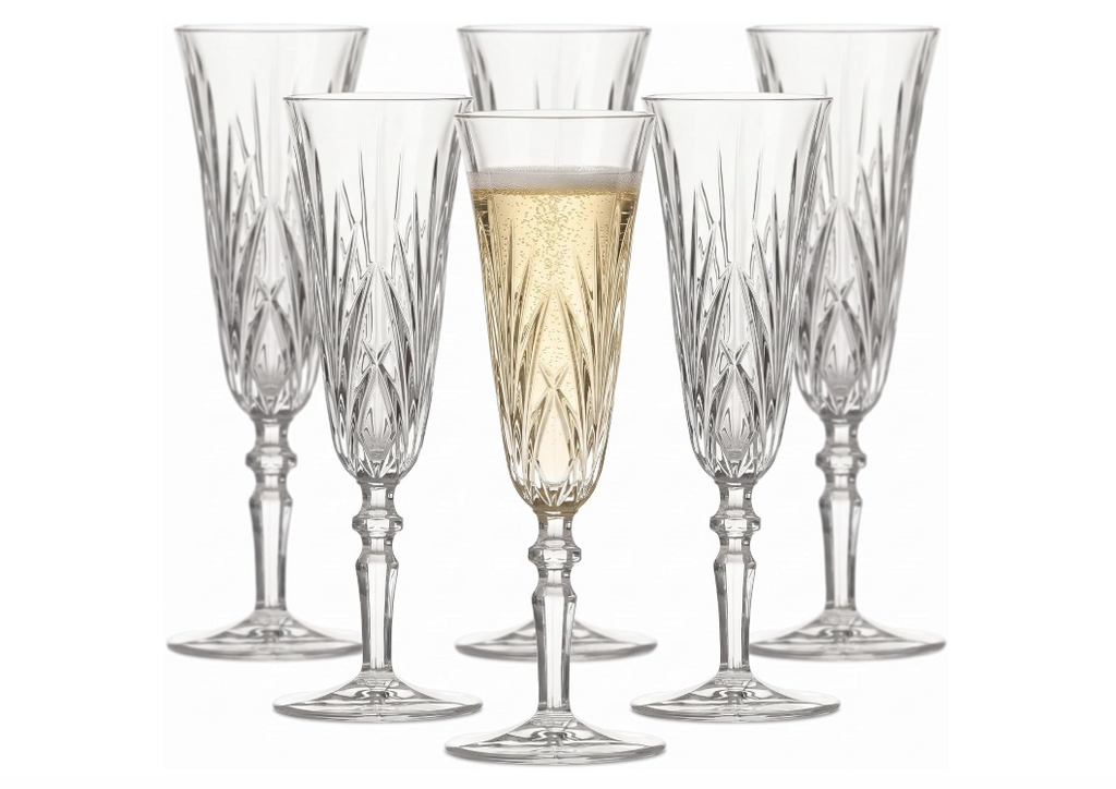 Nachtmann Lead Free Crystal Champagne Glass Set Of 6