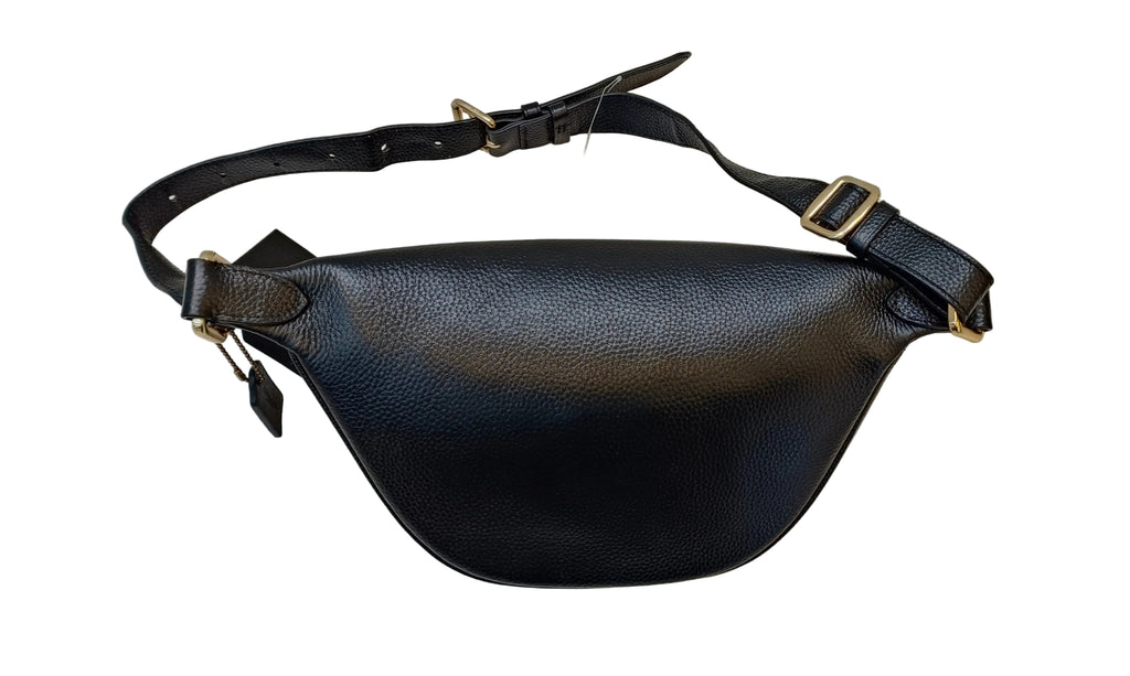 Coach Waist Bag-Leather Black