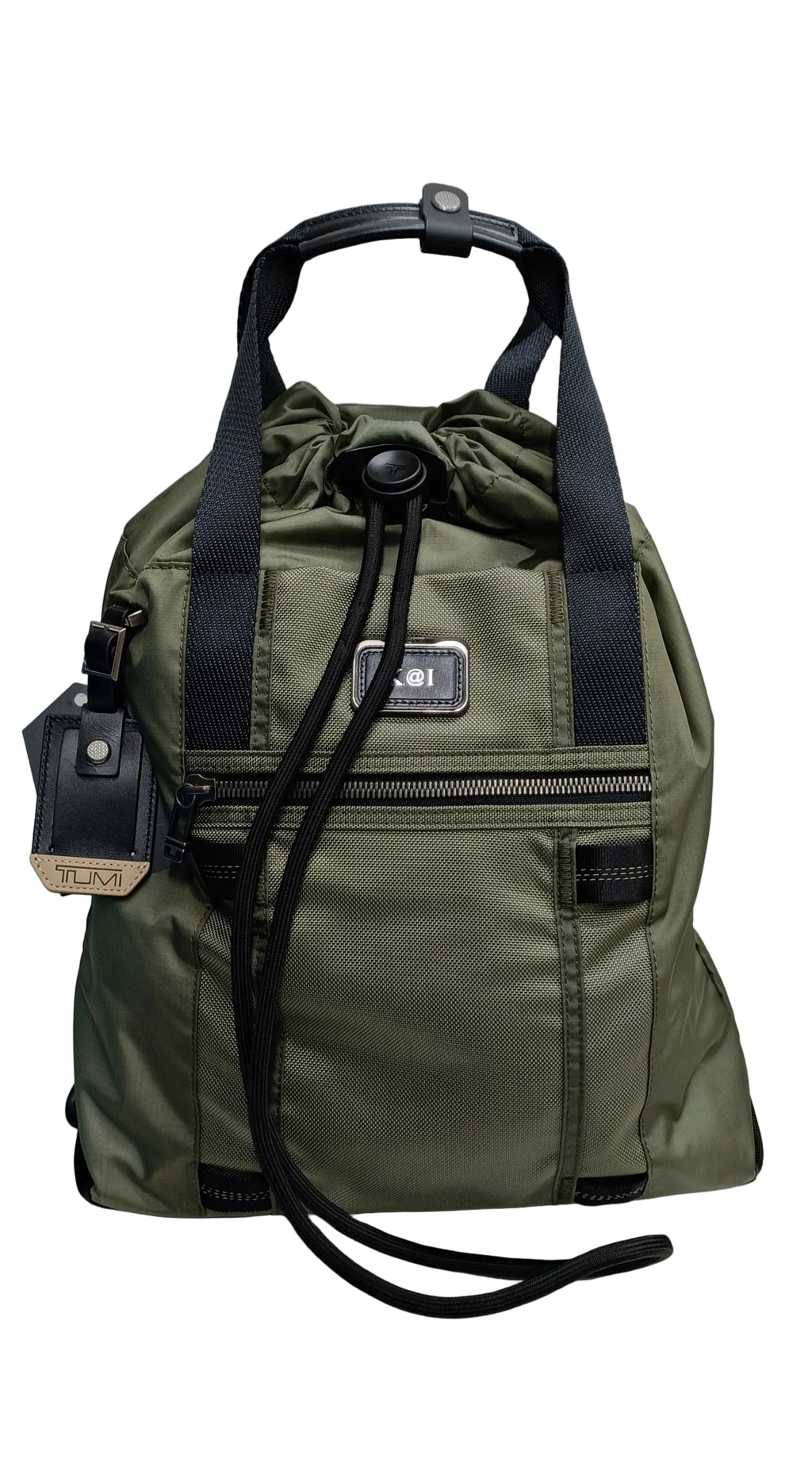 Tumi Alpha Bravo Transport Backpack-Green Nylon Canvas/K@I