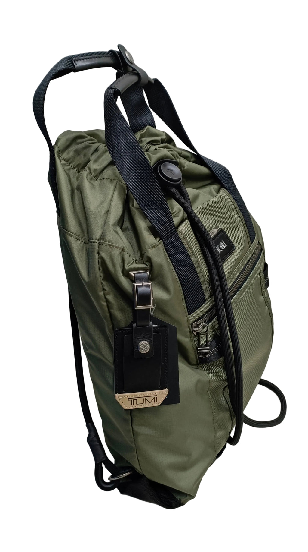Tumi Alpha Bravo Transport Backpack-Green Nylon Canvas/K@I