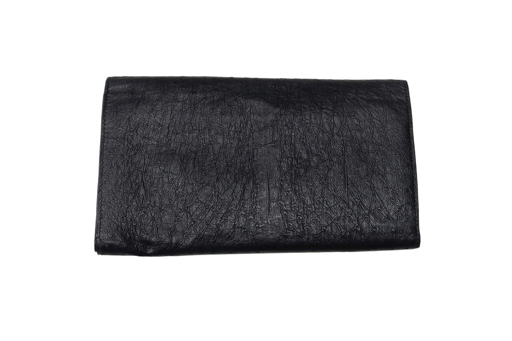 Balenciaga Long Wallet-Black Leather