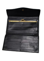 Balenciaga Long Wallet-Black Leather