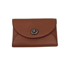 Coach Coin Case-Brown Leather