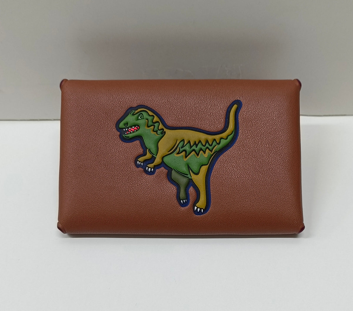 Coach Coin Case-Brown Leather