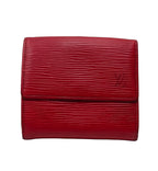 Louis Vuitton Wallet-Red EPI Leather