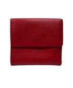Louis Vuitton Wallet-Red EPI Leather