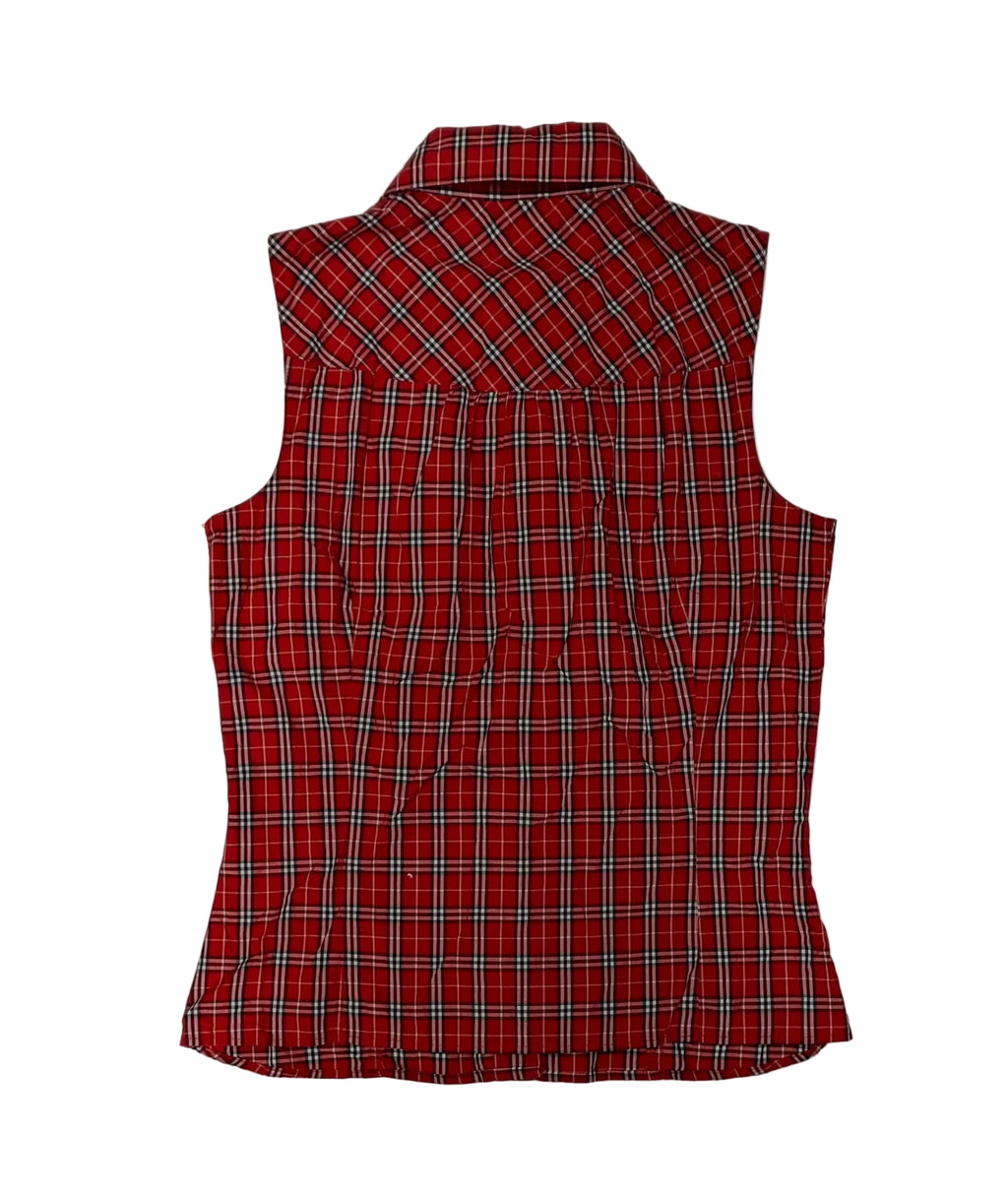Burberry Shirt-Red Nova Checked Size 38