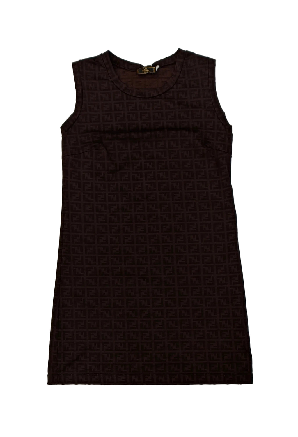 Fendi Dress Sleeveless-Brown Size 42