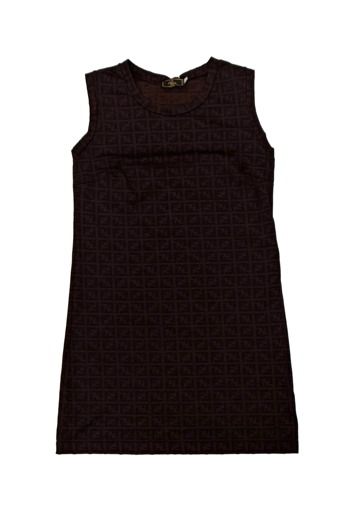 Fendi Dress Sleeveless-Brown Size 42