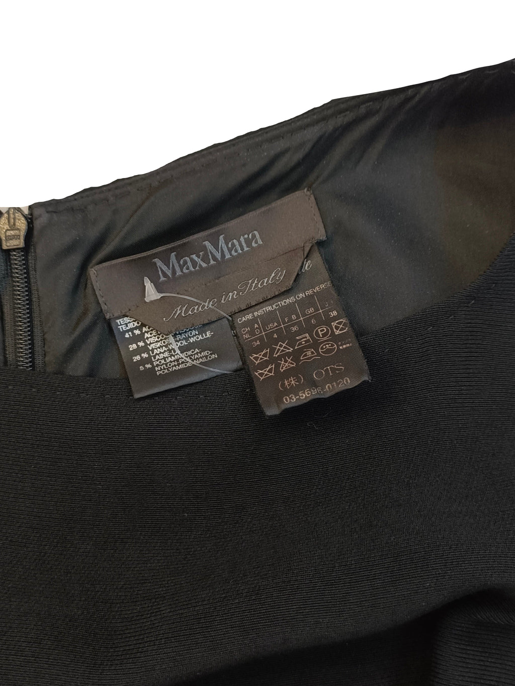 Max Mara Dress-Black Size 38