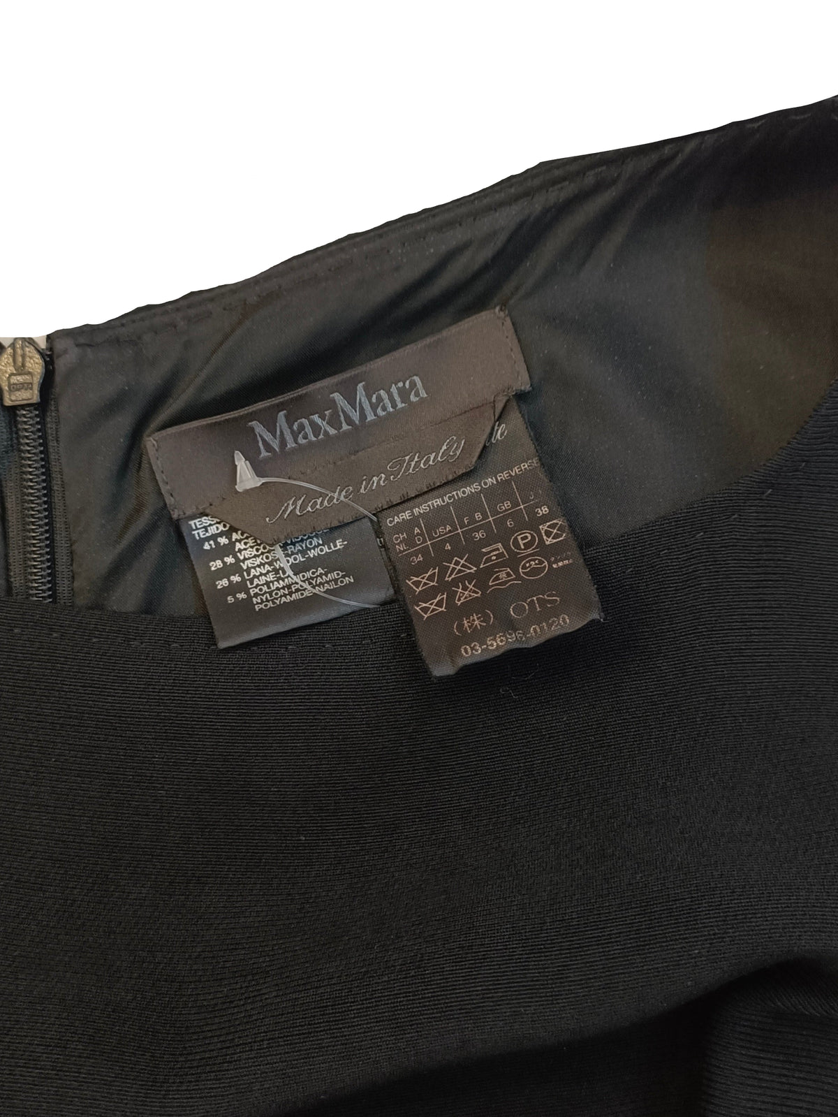 Max Mara Dress-Black Size 38