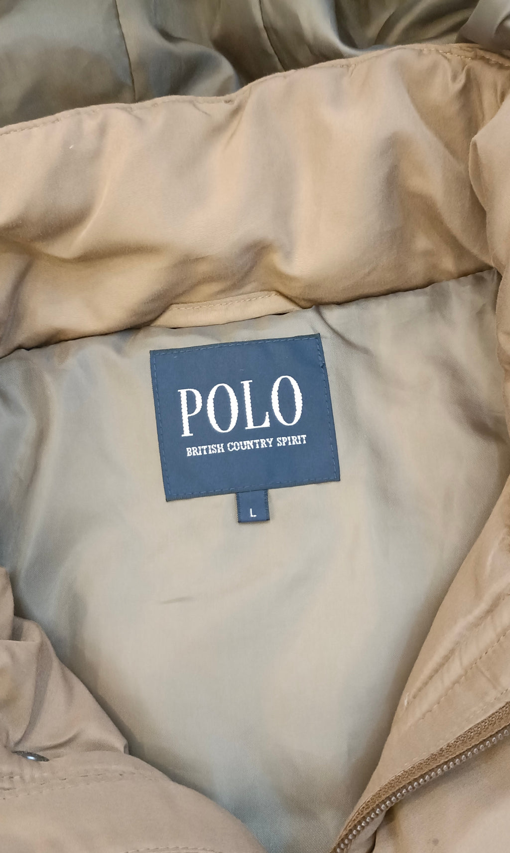 Polo Coat-Brown Size L