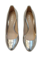 Coach Heels 8.3cm-Silver Size 36.5