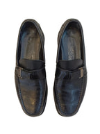 Ferragamo Man Shoes-Black Leather Size 7.5