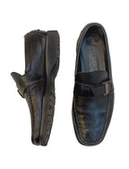 Ferragamo Man Shoes-Black Leather Size 7.5