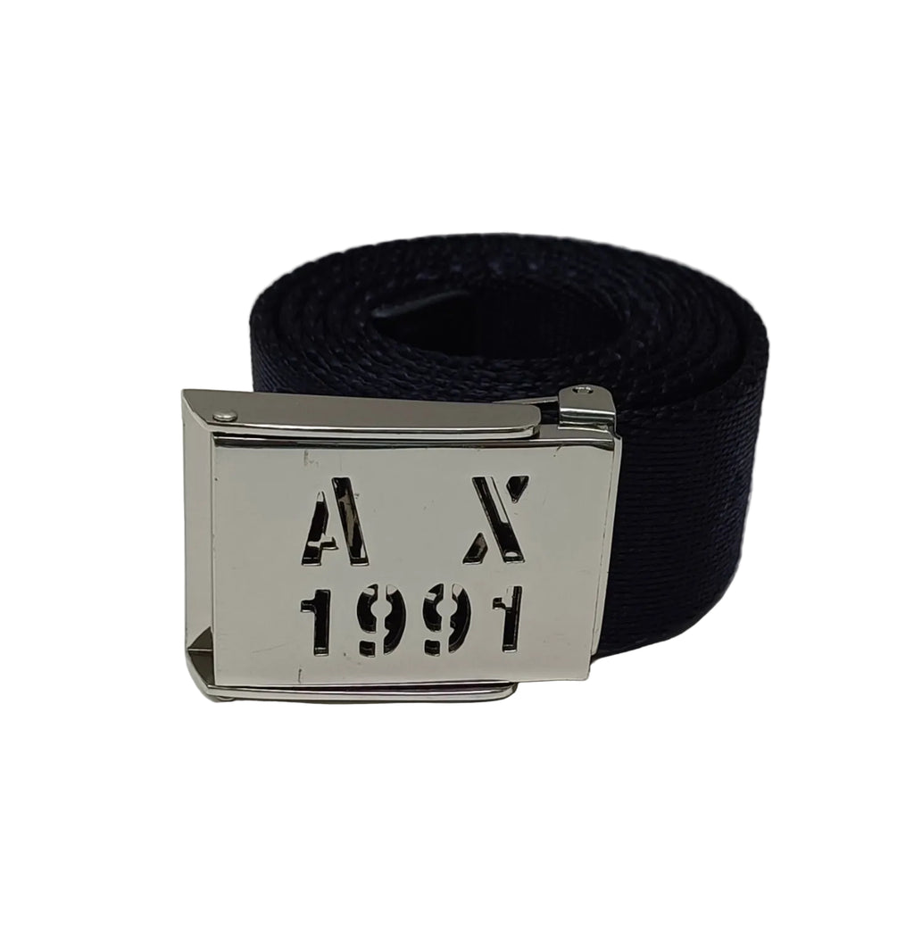 Armani AX 1991 Belt-Blue Canvas Size 33
