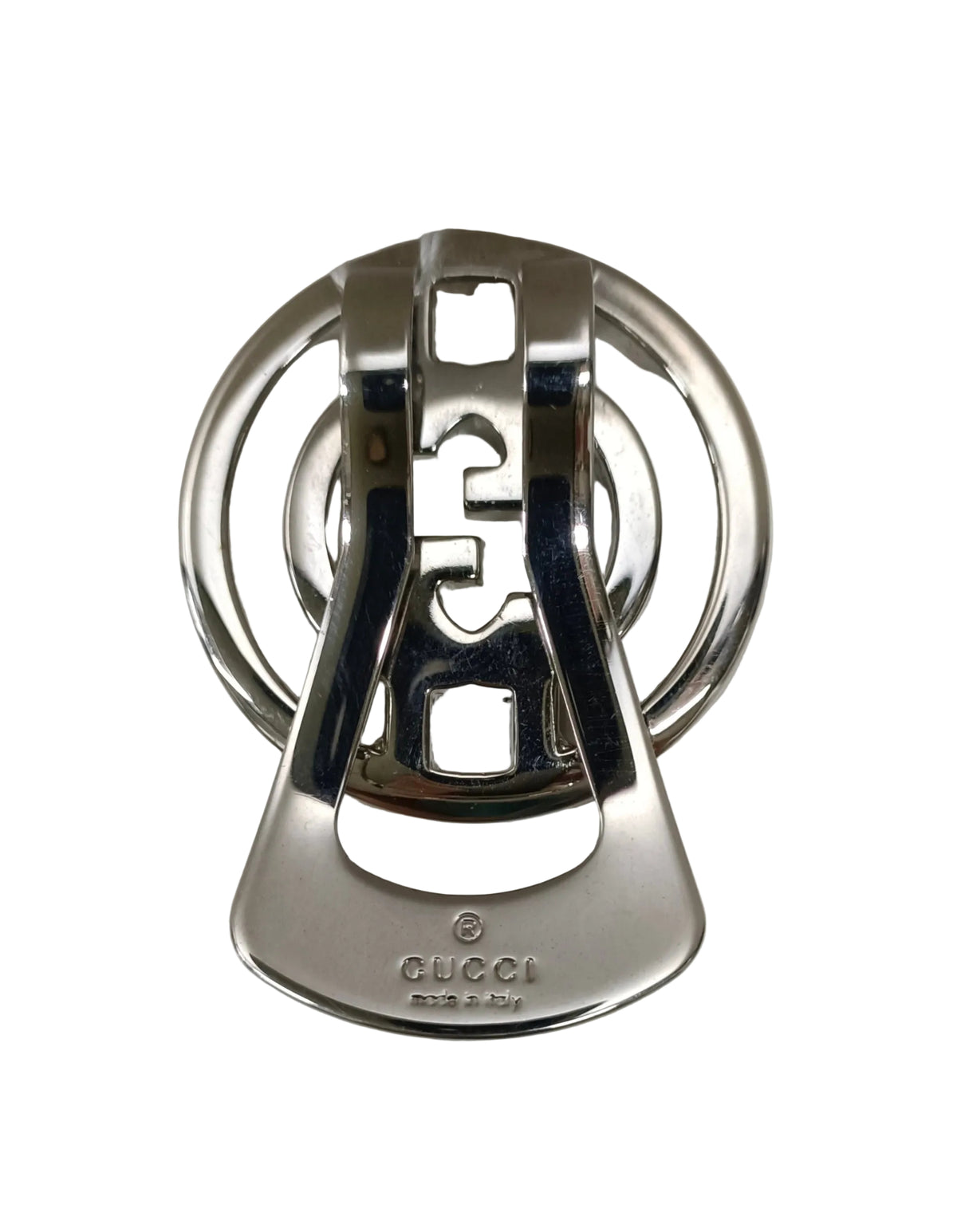 Gucci Made In Italy Silver Money Clip-Gucci Logo Design