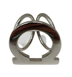 Ferragamo Made In Italy Scarf Ring-Silver Gancini & Box