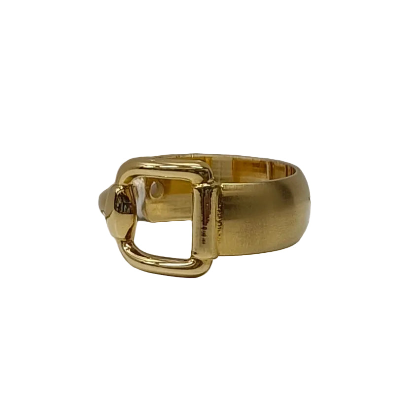 Gucci Made In Italy Scarf Ring-Gold Horsebit Box & Pouch