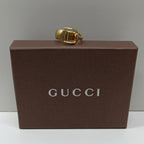 Gucci Made In Italy Scarf Ring-Gold Horsebit Box & Pouch