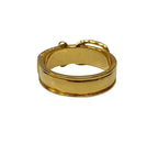 Hermes Made In Italy Scarf Ring-Gold Plate Belt Buckle