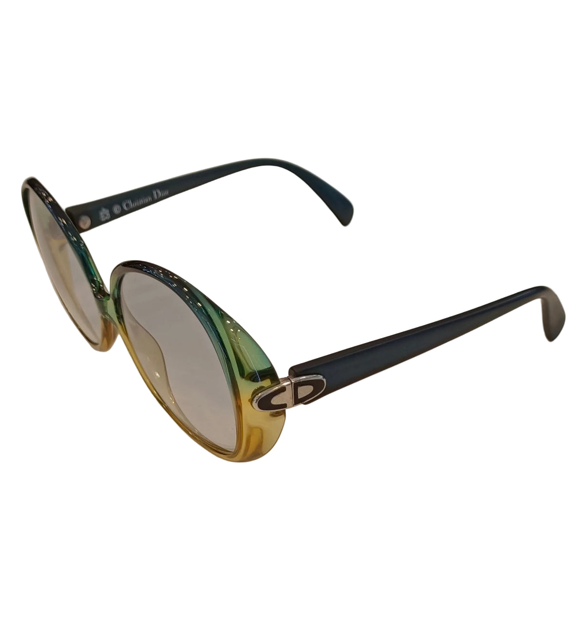 Christian Dior Sunglass-Vintage Green & Yellow