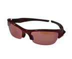 Oakley Sunglass-Orange Lens-Square-Brown Frame