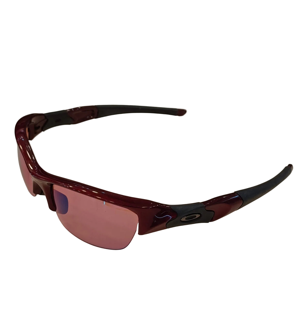 Oakley Sunglass-Orange Lens-Square-Brown Frame