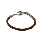 Hermes Bracelet-Leather Brown 16.5CM