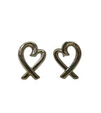 Tiffany & Co Sterling 925 Silver Earring-Paloma Picasso Loving Heart