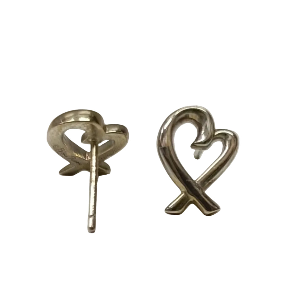 Tiffany & Co Sterling 925 Silver Earring-Paloma Picasso Loving Heart Secondary image