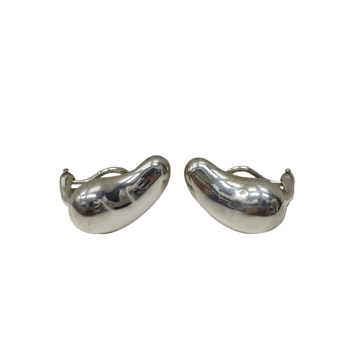 Tiffany & Co Sterling 925 Silver Earring-Elsa Peretti Bean-Clip On Main image