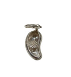Tiffany & Co Sterling 925 Silver Earring-Elsa Peretti Bean-Clip On