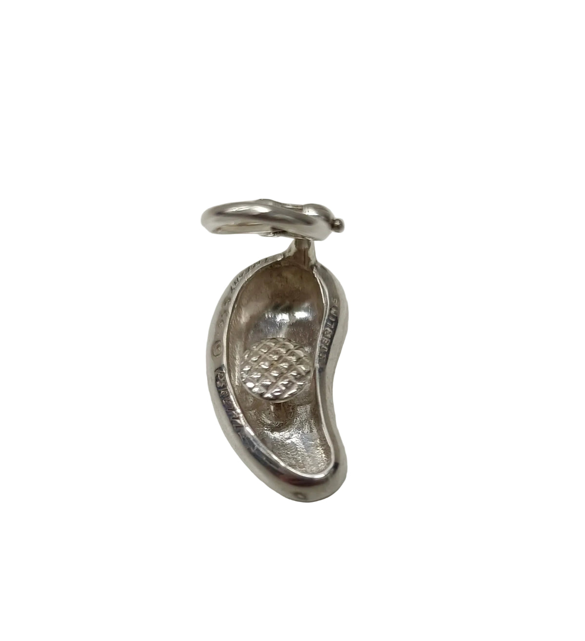 Tiffany & Co Sterling 925 Silver Earring-Elsa Peretti Bean-Clip On
