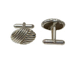 Tiffany & Co Sterling 925 Silver-Round Nautical Seashell Cufflinks