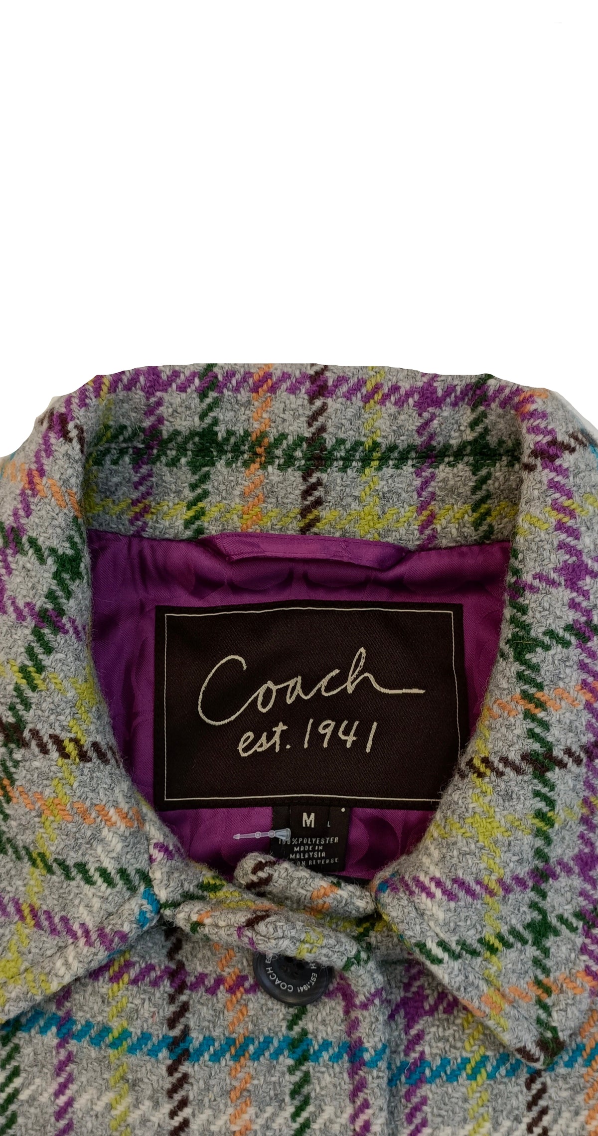 Coach Coat-Colourful Size M