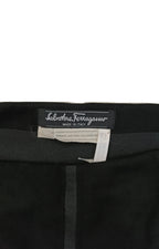 Ferragamo Skirt-Black and Grey Stripes Size 42